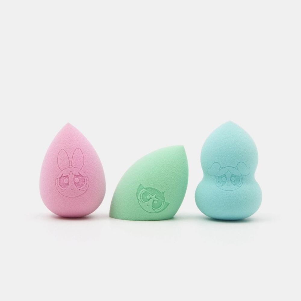 Cartoon Network The Powerpuff Girls Makeup Sponge Blender 3 Piece Set
